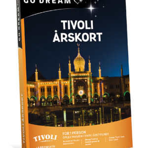 Go Dream TIVOLI ÅRSKORT- Oplevelsesgaver ENTERTAINMENT - En tur i Tivoli er altid noget helt særligt. Stemningen er næsten magisk, og der er en